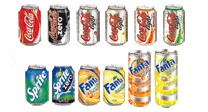 Une large gamme : sodas