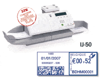 Timbreuse, machine � affranchir