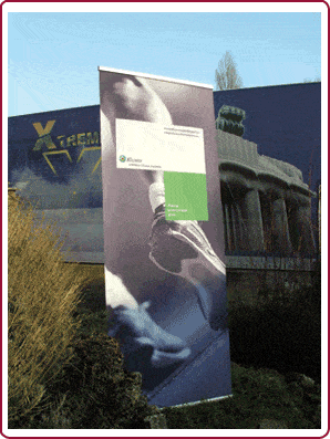 Support de publicit� pour salons et expositions