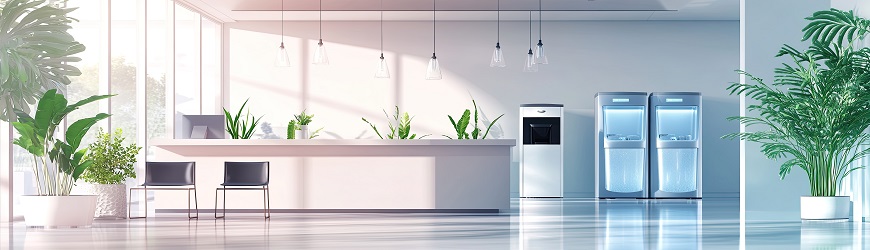 Waterkoeler met flessen Waterkoeler met flessen