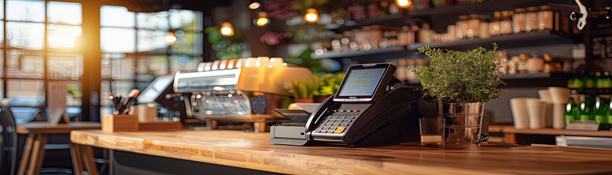 Kassa met weegschaal